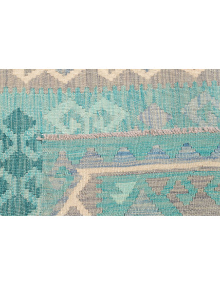 Tappeto Kilim Afghanistan 96x152 Turchese Blu G