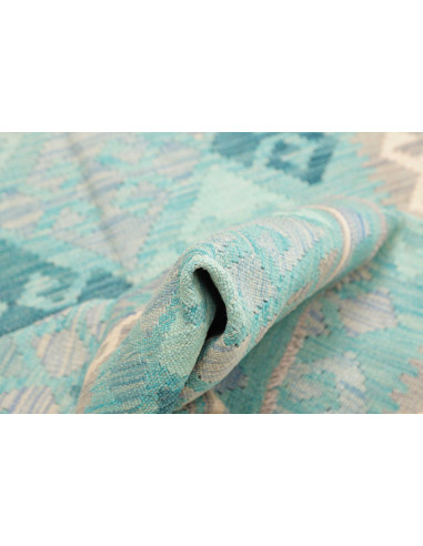 Tappeto Kilim Afghanistan 96x152 Turchese Blu G