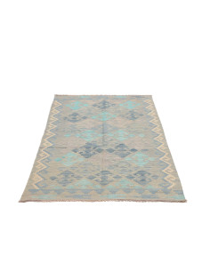 Tappeto Kilim Afghanistan 99x160 Grigio Beige C 2
