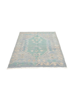 Rug Kilim Afghanistan 105x150 Sky Blue Mint Gre 2