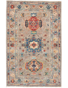 Tappeto Tribal Pakistan 81x129 Beige Multicolor