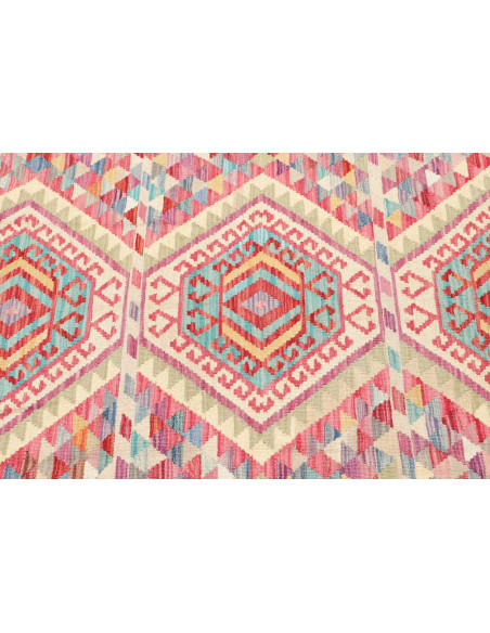 Tappeto Kilim Afghanistan 125x170 Blu Chiaro Ro