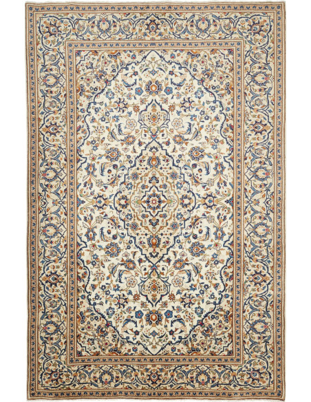 Kashan 195x305 Cm Kashan, Persia, Hand-carded Wool, Cotton