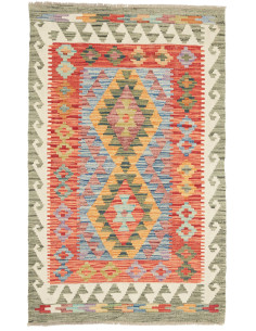 Rug Kilim Afghanistan maroon 82x134