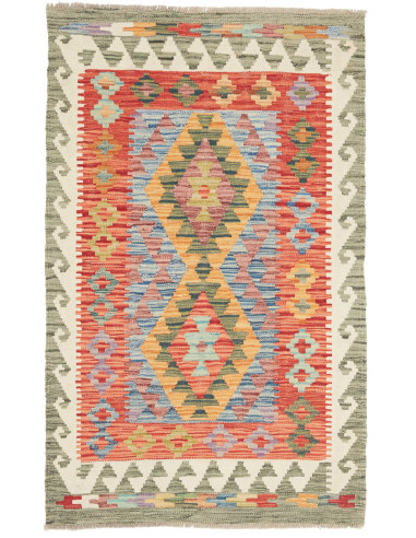 Rug Kilim Afghanistan maroon 82x134