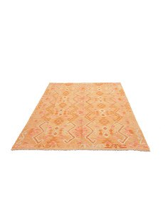Rug Kilim Afghanistan 157x201 Yellow Orange Bei 2
