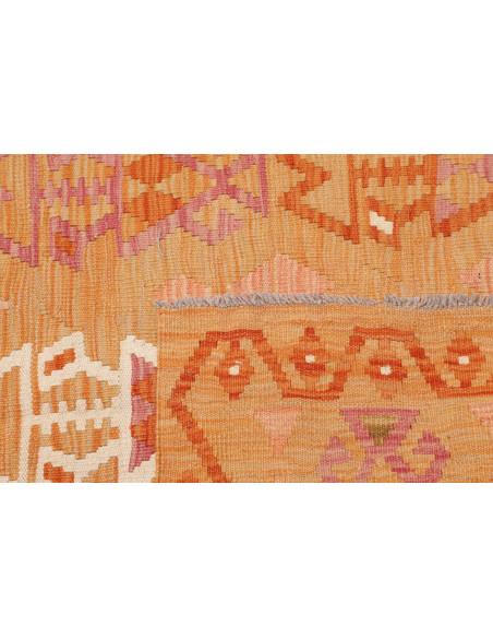 Tappeto Kilim Afghanistan 102x168 Arancione Zaf