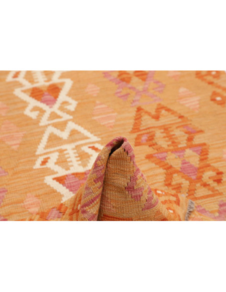 Tappeto Kilim Afghanistan 102x168 Arancione Zaf