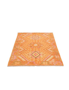 Rug Kilim Afghanistan 103x150 Orange Pink Beige 2