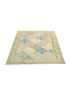 Rug Kilim Afghanistan 107x149 Light Green Olive 2