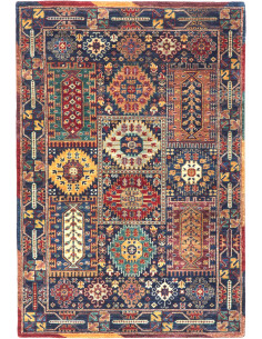 Rug Tribal Pakistan 100x152 Navy Blue Red Yello