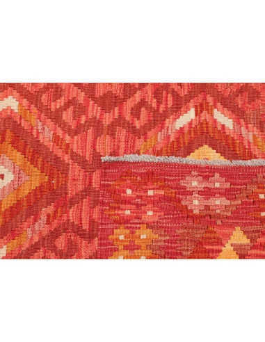 Tappeto Kilim Afghanistan 105x148 Rosso Terraco