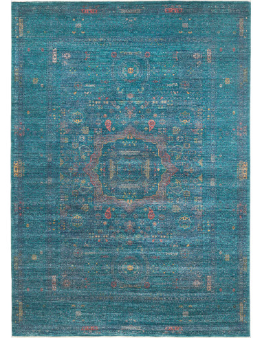 Tappeto Mamlouk Pakistan 210x294 Verde Acqua Bl