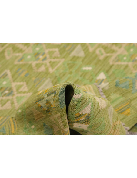 Rug Kilim Afghanistan 150x202 Green Beige Blue