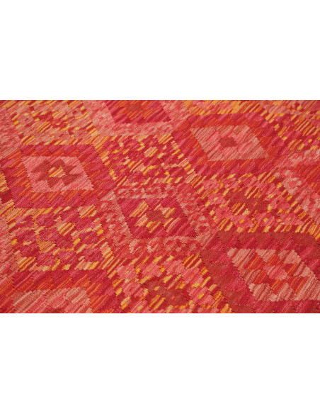 Tappeto Kilim Afghanistan 153x201 Rosso Arancio