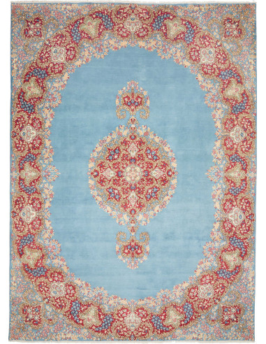 Rug Kerman Persia sky blue 280x385
