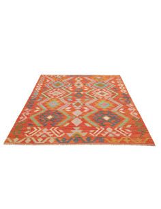 Tappeto Kilim Afghanistan 153x191 Arancione Ter 2