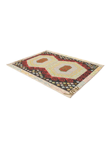Rug Kilim Afghanistan 157x203 White Cream And M