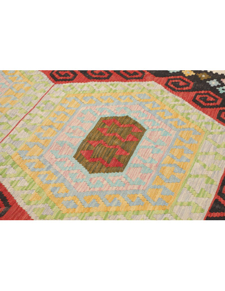Rug Kilim Afghanistan 157x203 White Cream And M