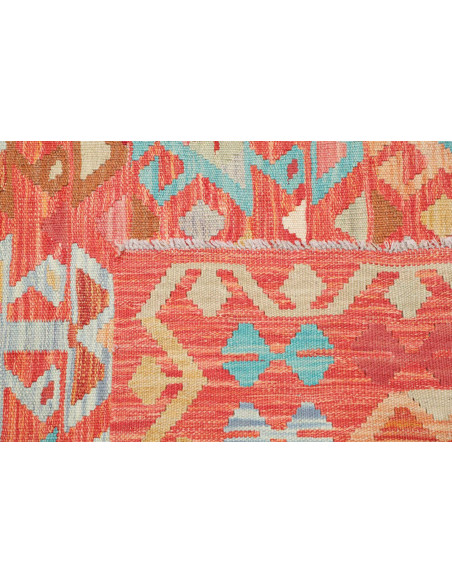 Tappeto Kilim Afghanistan 148x197 Arancione Cor