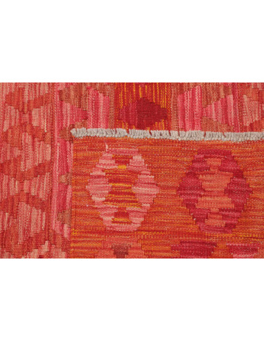 Tappeto Kilim Afghanistan 156x198 Rosso Arancio