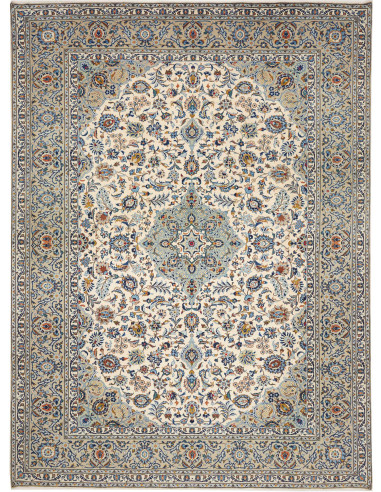 Rug Kashan Persia beige grey 272x367