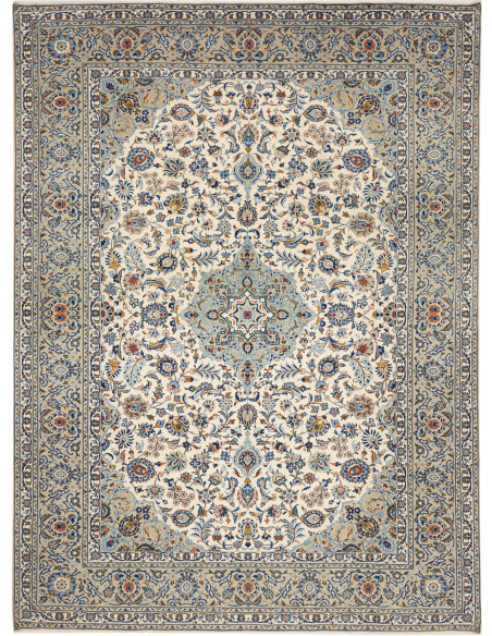 Rug Kashan Persia beige grey 272x367