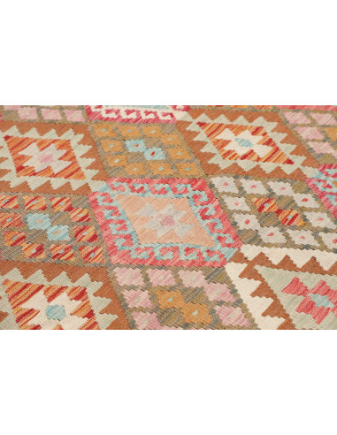 Tappeto Kilim Afghanistan 153x195 Marrone Khaki