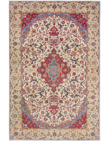 Rug Nadjafabad Persia beige maroon 238x370