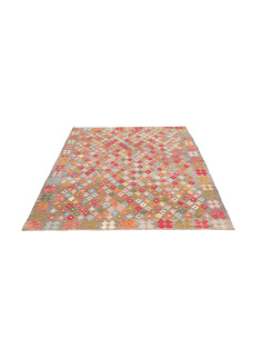 Tappeto Kilim Afghanistan 150x198 Grigio Terra 2
