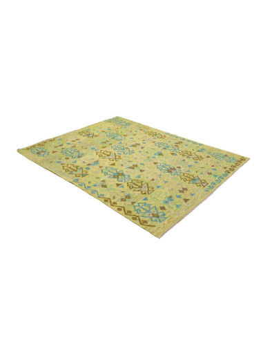Tappeto Kilim Afghanistan 162x205 Verde Chiaro