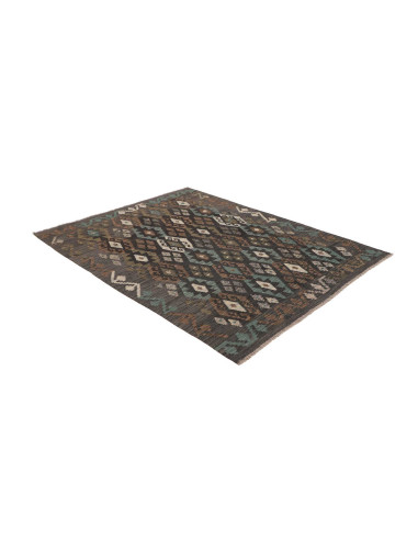 Rug Kilim Afghanistan 159x200 Anthracite Grey T