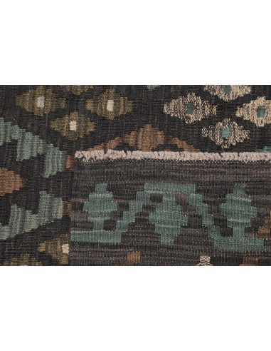Tappeto Kilim Afghanistan 159x200 Grigio Antrac