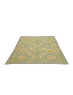 Tappeto Kilim Afghanistan 159x200 Verde Acqua V 2