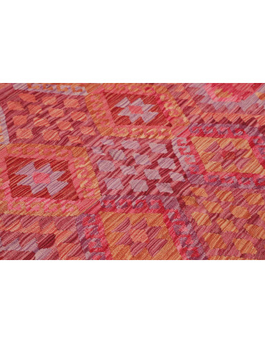 Tappeto Kilim Afghanistan 153x194 Rosso Rosa Ar