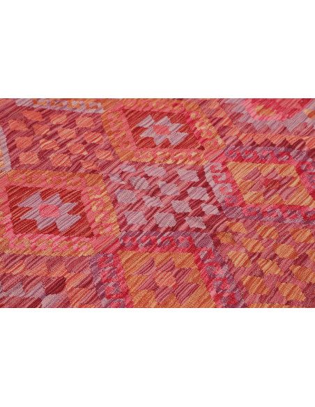 Tappeto Kilim Afghanistan 153x194 Rosso Rosa Ar