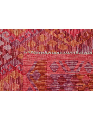 Tappeto Kilim Afghanistan 153x194 Rosso Rosa Ar