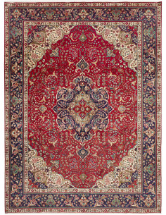 Tappeto Tabriz Persia marrone giallo 258x344