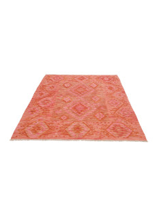 Rug Kilim Afghanistan 149x195 Coral Pink Peach 2