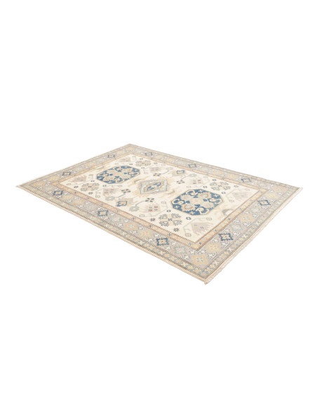 Rug Kazak Afghanistan 150x208 Cream Offwhite Bl