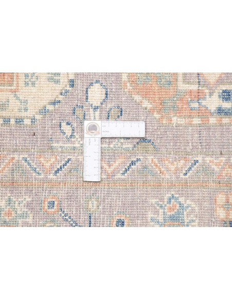 Rug Kazak Afghanistan 144x198 Light Grey Muted