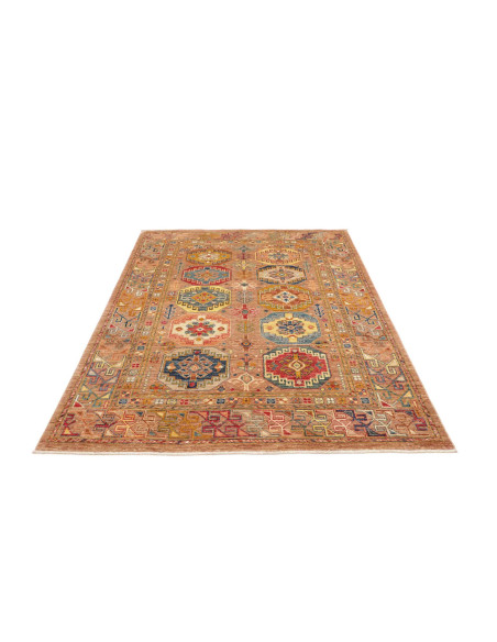 Rug Tribal Pakistan 146x210 Terracotta Blue Red