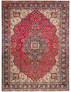 Rug Tabriz Persia brown yellow 245x330