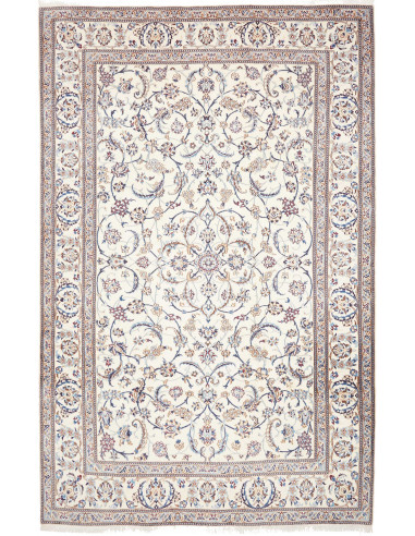 Tappeto Nain 9la Persia 196x307 Bianco Crema Bl