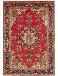 Rug Tabriz Persia brown yellow 240x348