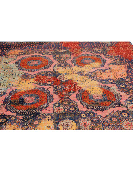 Tappeto Mamlouk Pakistan 200x299 Navy Blu Rosso
