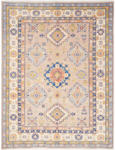Tappeto Kazak Afghanistan 153x199 Rosa Pesca Bl