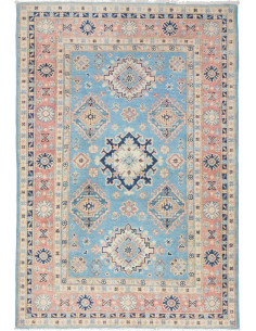Rug Kazak Afghanistan 120x176 Pastel Blue Salmo