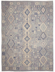 Rug Kilim Afghanistan sky blue 245x337