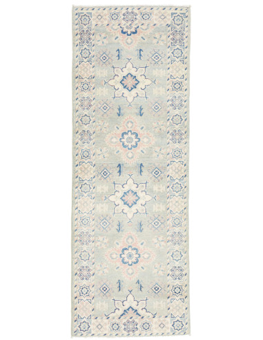 Rug Kazak Afghanistan 64x180 Aqua Cream Dusty P